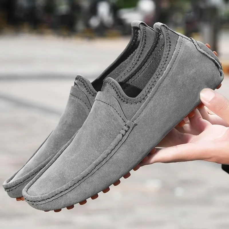 Shoes Men's Personalized Patchwork Slip-on Loafers Comfortable Flat-Heeled Soft-Soled Oxford Shoes Men Versatile Casual Shoes for Driving Business