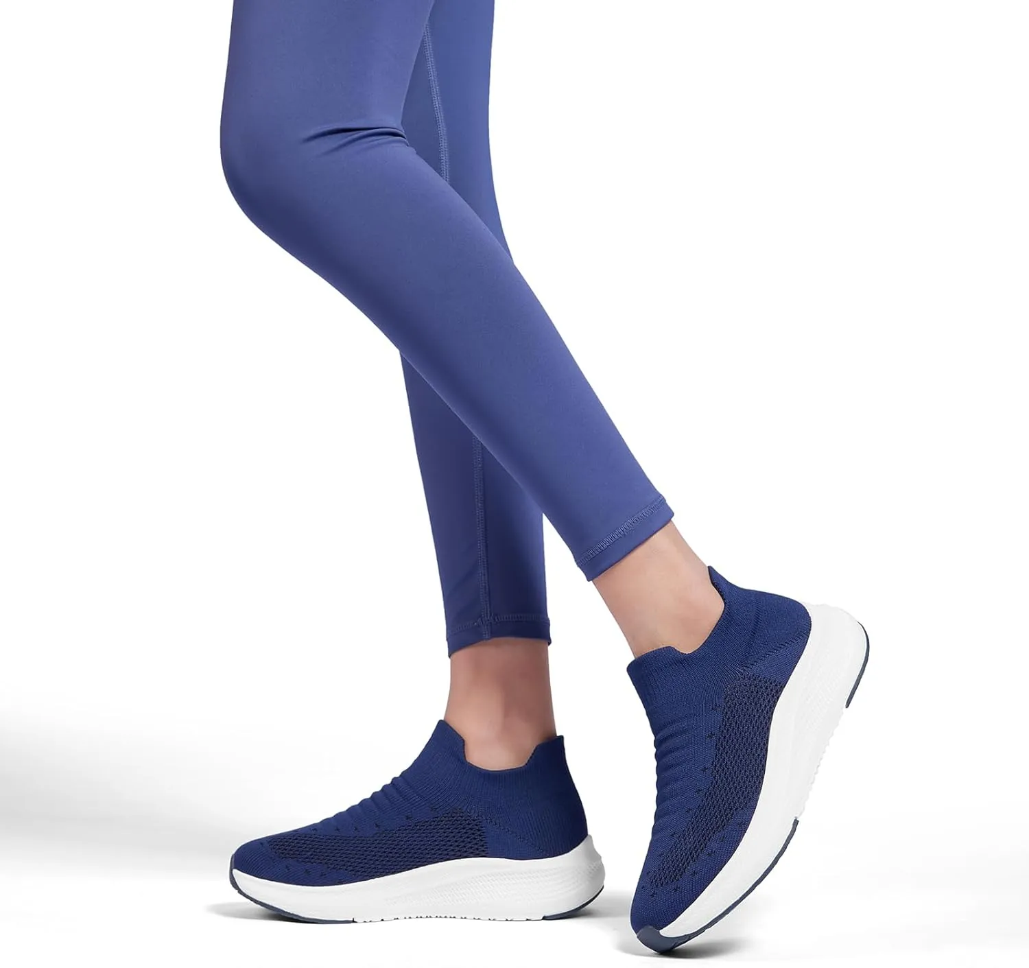 SHULOOK Womens Slip on Walking Shoes Comfort Lightweight Breathable Sock Shoe Non-Slip Mesh Casual Fashion Tennis Running Sneakers