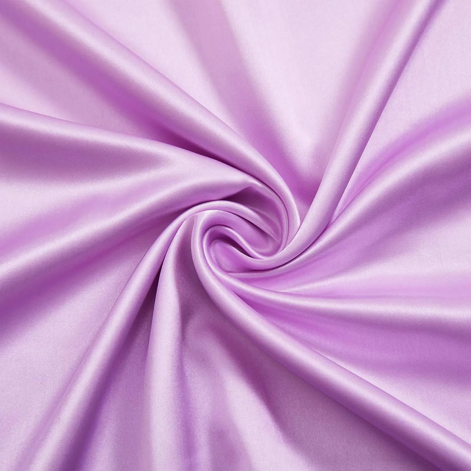Silk Like Satin Bed Sheets, 6-Piece Lavender California King Size Satin Sheets for Hair and Skin, Luxury Silky Bedding Set with Deep Pocket for Mattress (California King, Lavender)