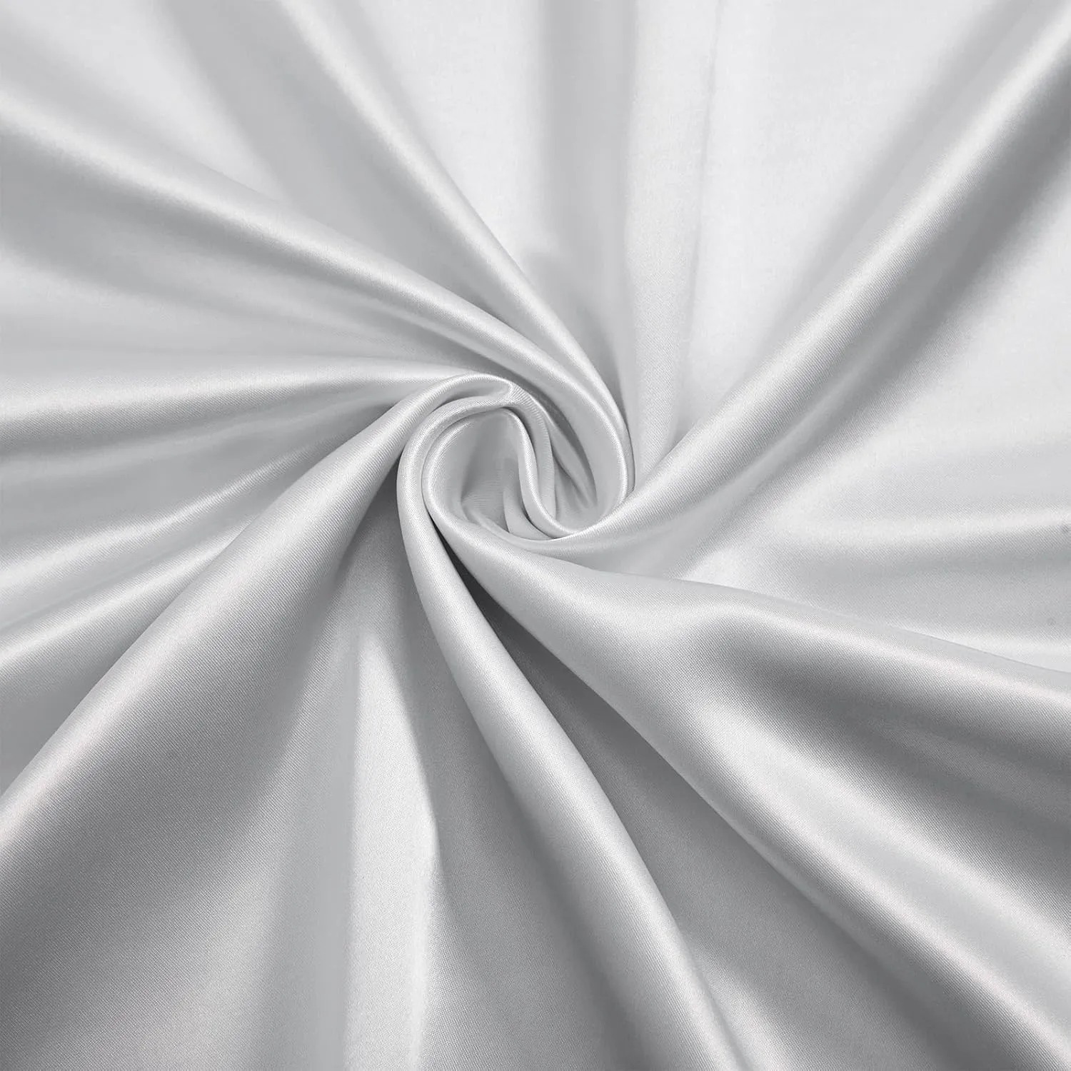 Silk Like Satin Bed Sheets, 6-Piece Silver Grey California King Size Satin Sheets for Hair and Skin, Luxury Silky Bedding Set with Deep Pocket for Mattress (California King, Silver Grey)