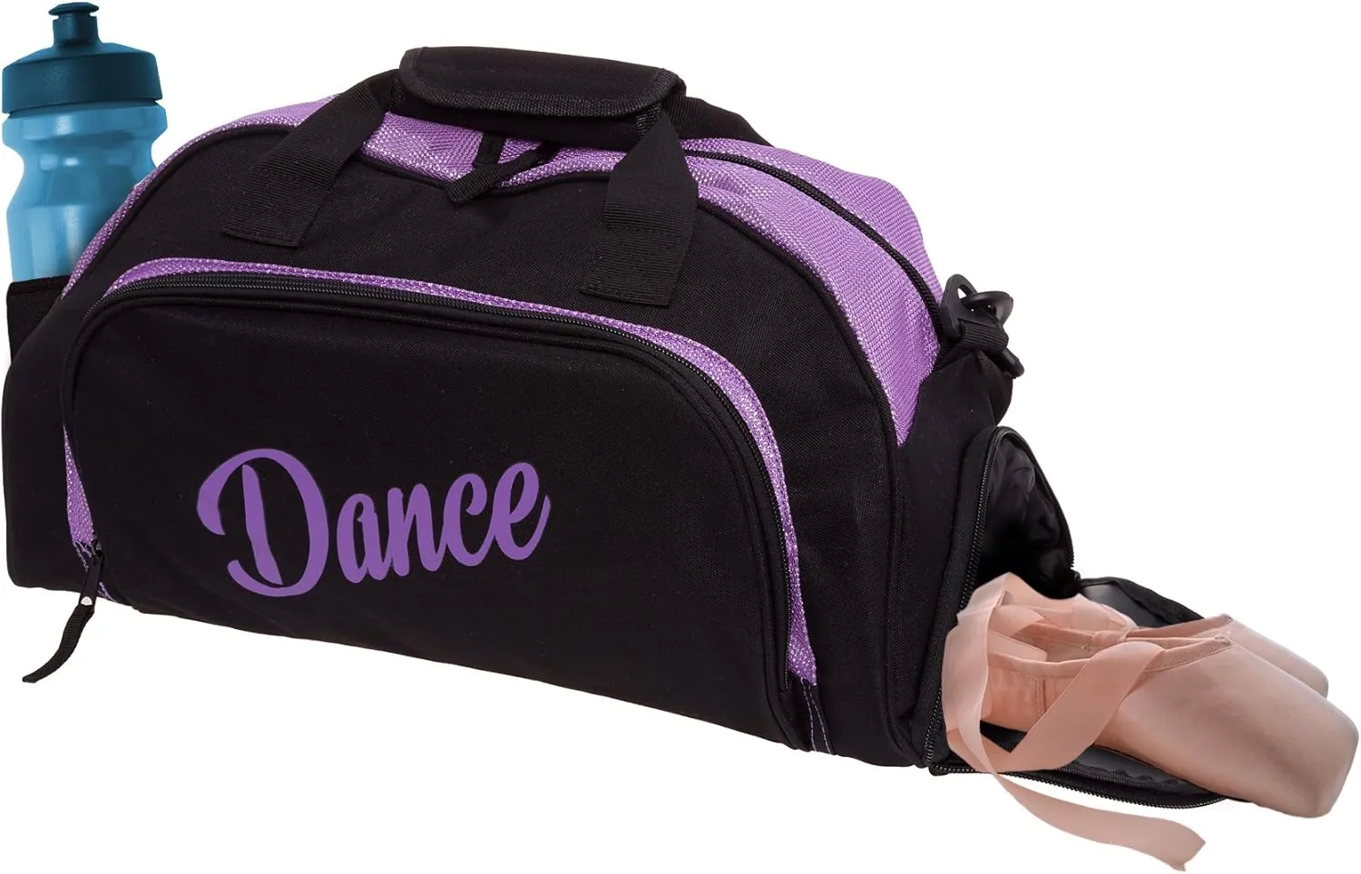 Silver Lilly Women's Nylon Dance Sport Duffel Gym Bag