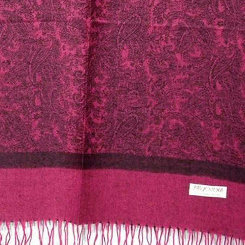 SILVERFEVER Women’s Shawl Vintage Jacquard Paisley Pashmina Special Occasion Wrap Evening Scarf Double Sided Stole