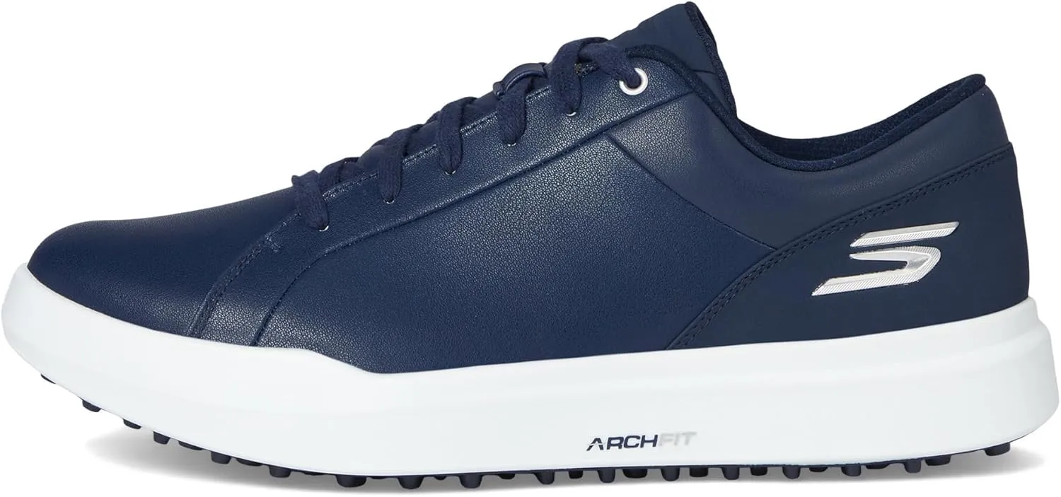 Skechers Men's Drive 6 Arch Leather Relaxed Fit Spikeless Golf Shoe Sneaker