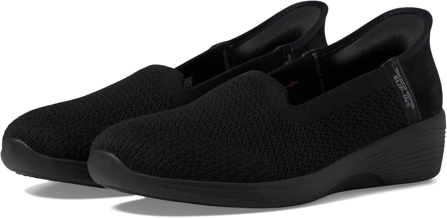 Skechers Modern Comfort Women's Women's Arya-Sweet Voice Hands Free Slip-Ins Loafer Flat, Black, 11
