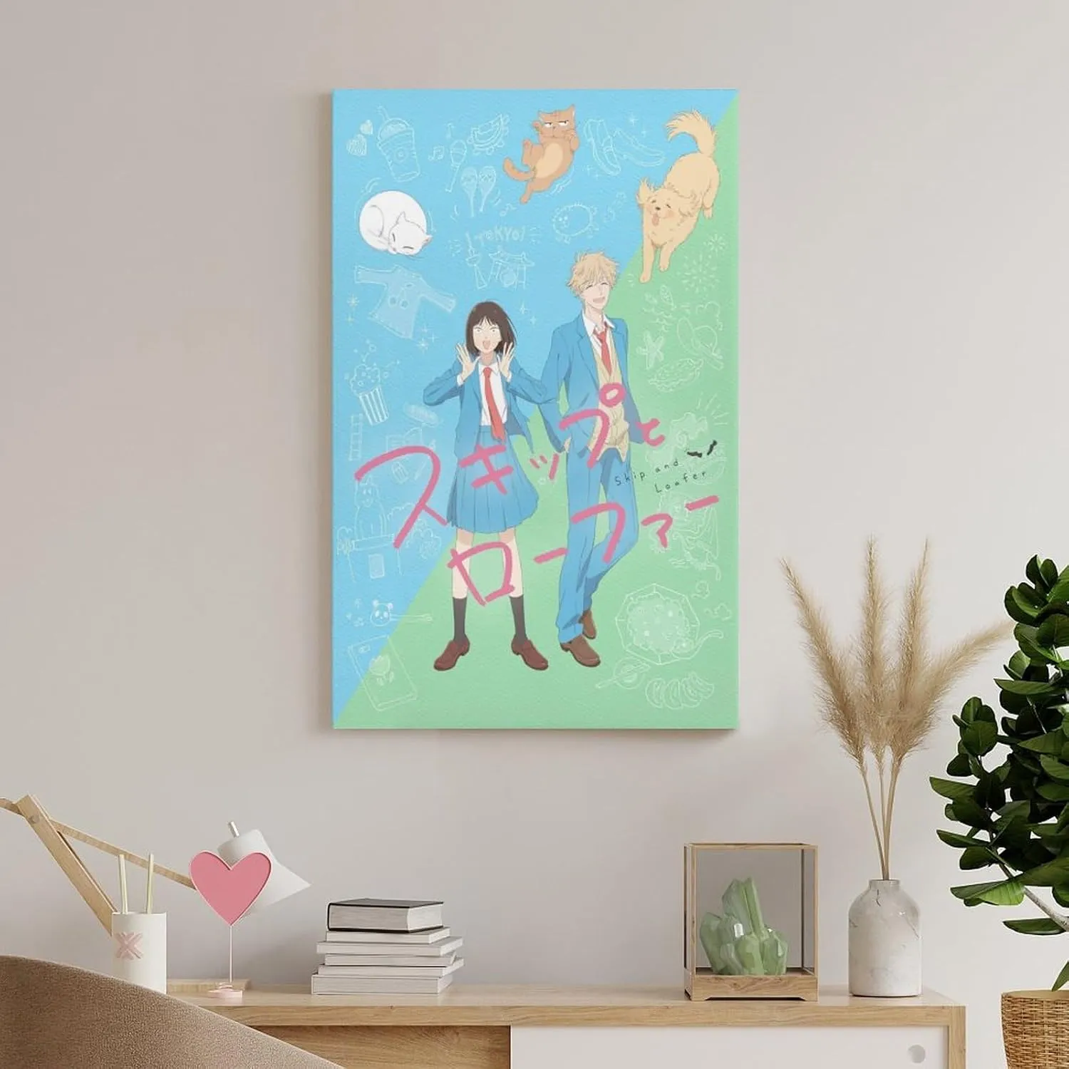 Skip And Loafer Anime Poster Canvas Art Poster And Wall Art Picture Print Modern Family Bedroom Decor Posters 20x30inch(50x75cm)