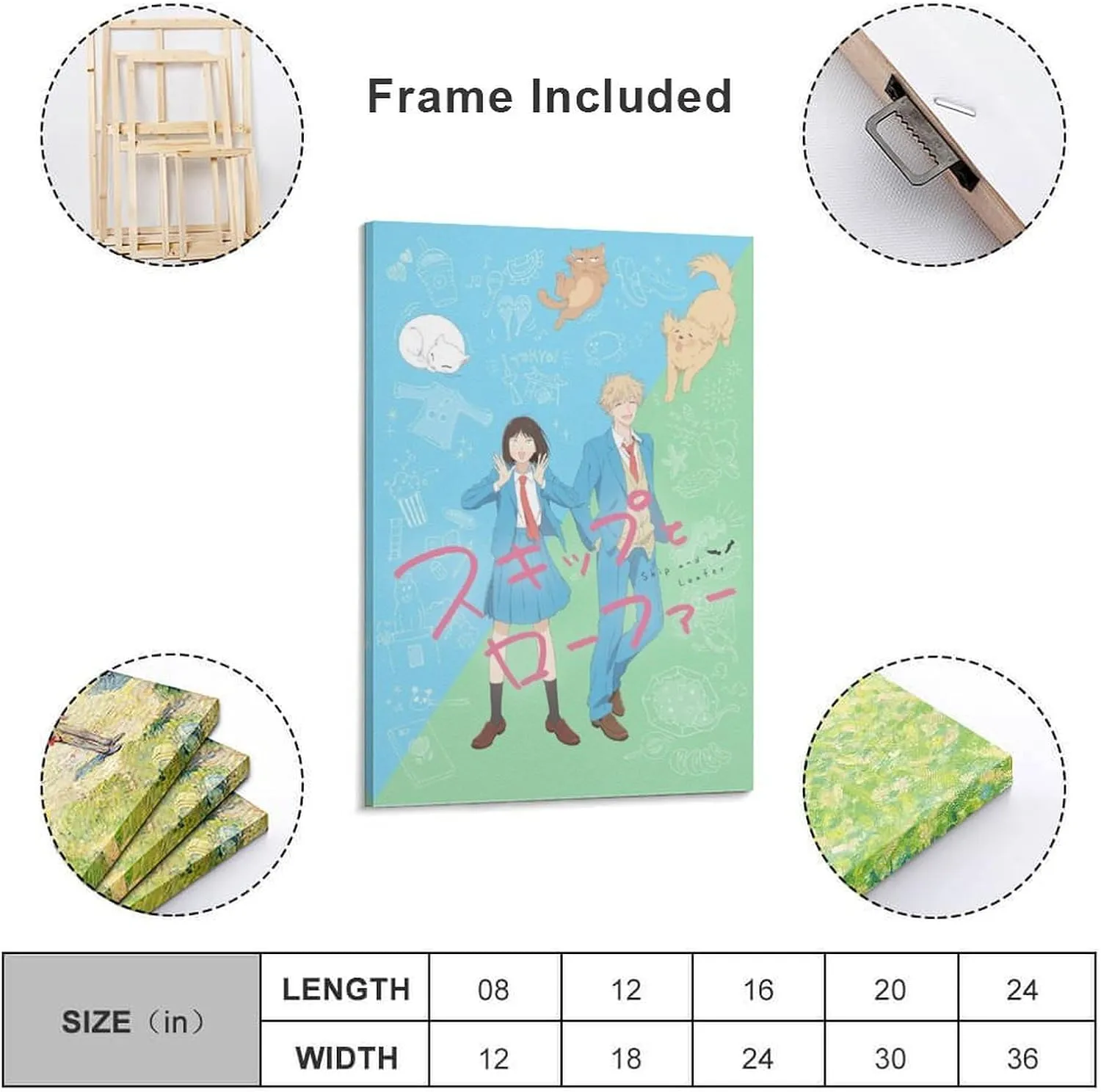 Skip And Loafer Anime Poster Canvas Art Poster And Wall Art Picture Print Modern Family Bedroom Decor Posters 20x30inch(50x75cm)