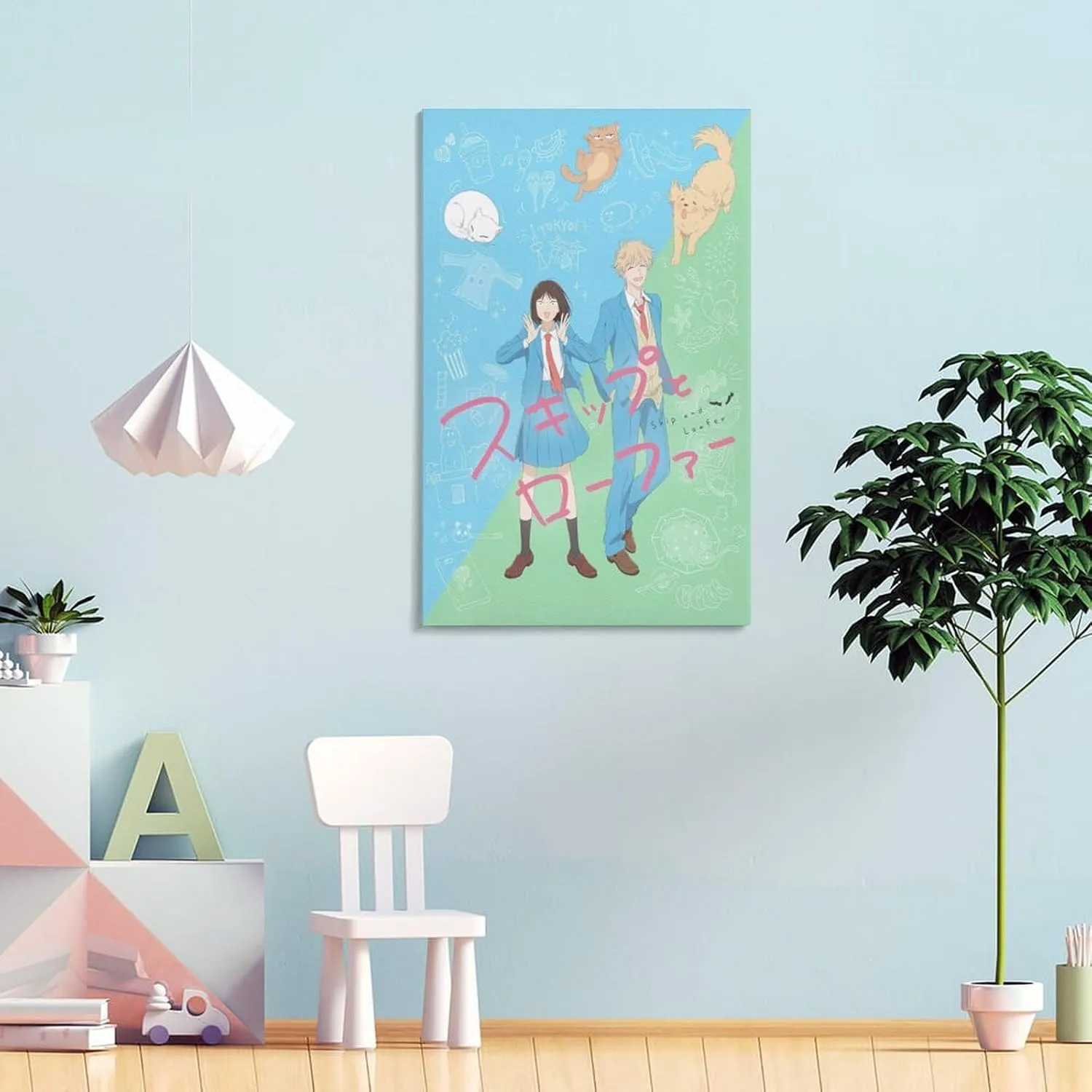 Skip And Loafer Anime Poster Canvas Art Poster And Wall Art Picture Print Modern Family Bedroom Decor Posters 20x30inch(50x75cm)