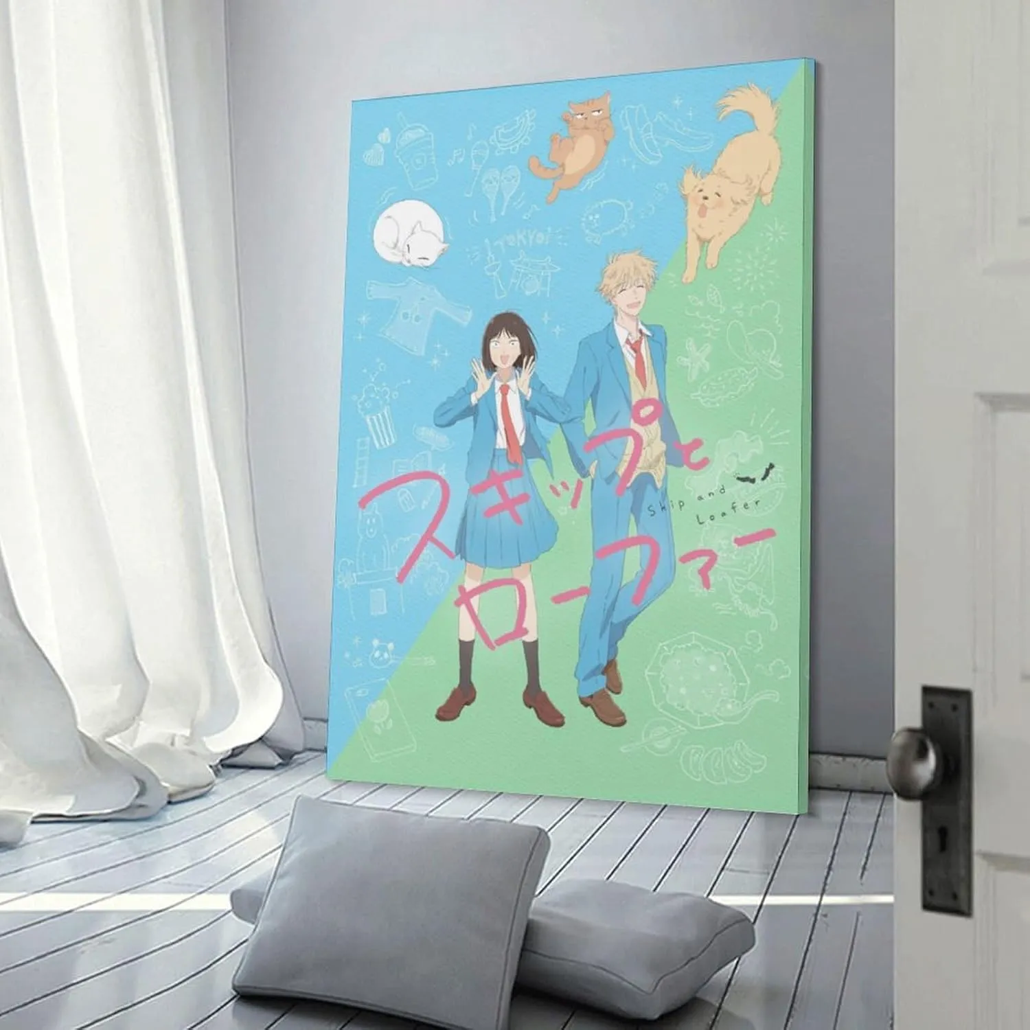 Skip And Loafer Anime Poster Canvas Art Poster And Wall Art Picture Print Modern Family Bedroom Decor Posters 20x30inch(50x75cm)