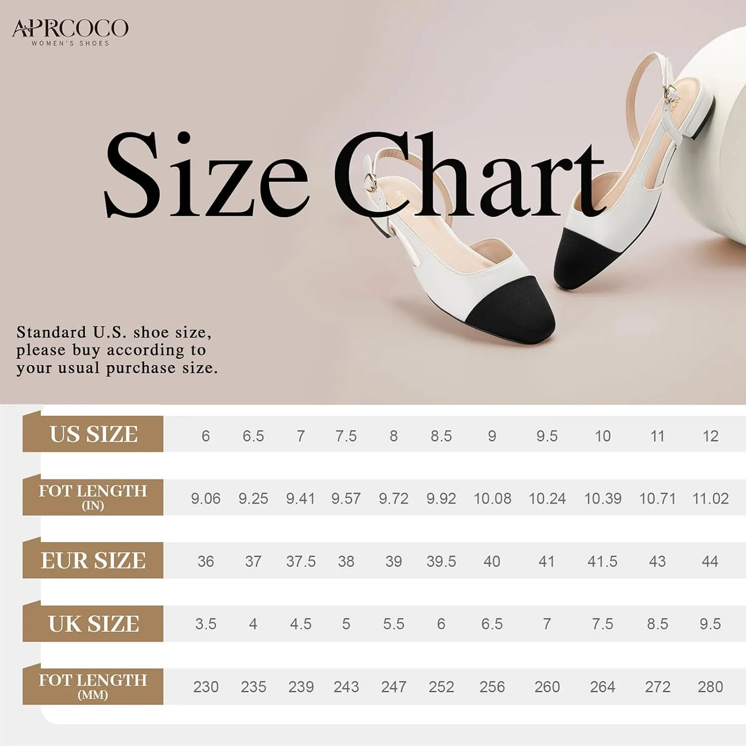 Slingback Flats for Women 2.0 Square Toe Two Toned Flats Wedding Shoes Low Heel Pumps for Women