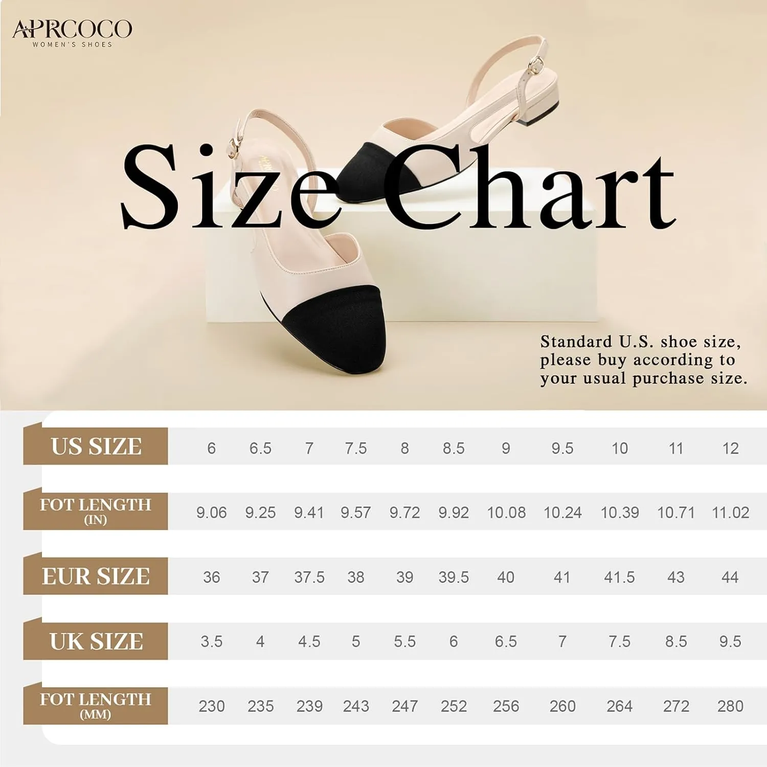 Slingback Flats for Women 2.0 Square Toe Two Toned Flats Wedding Shoes Low Heel Pumps for Women