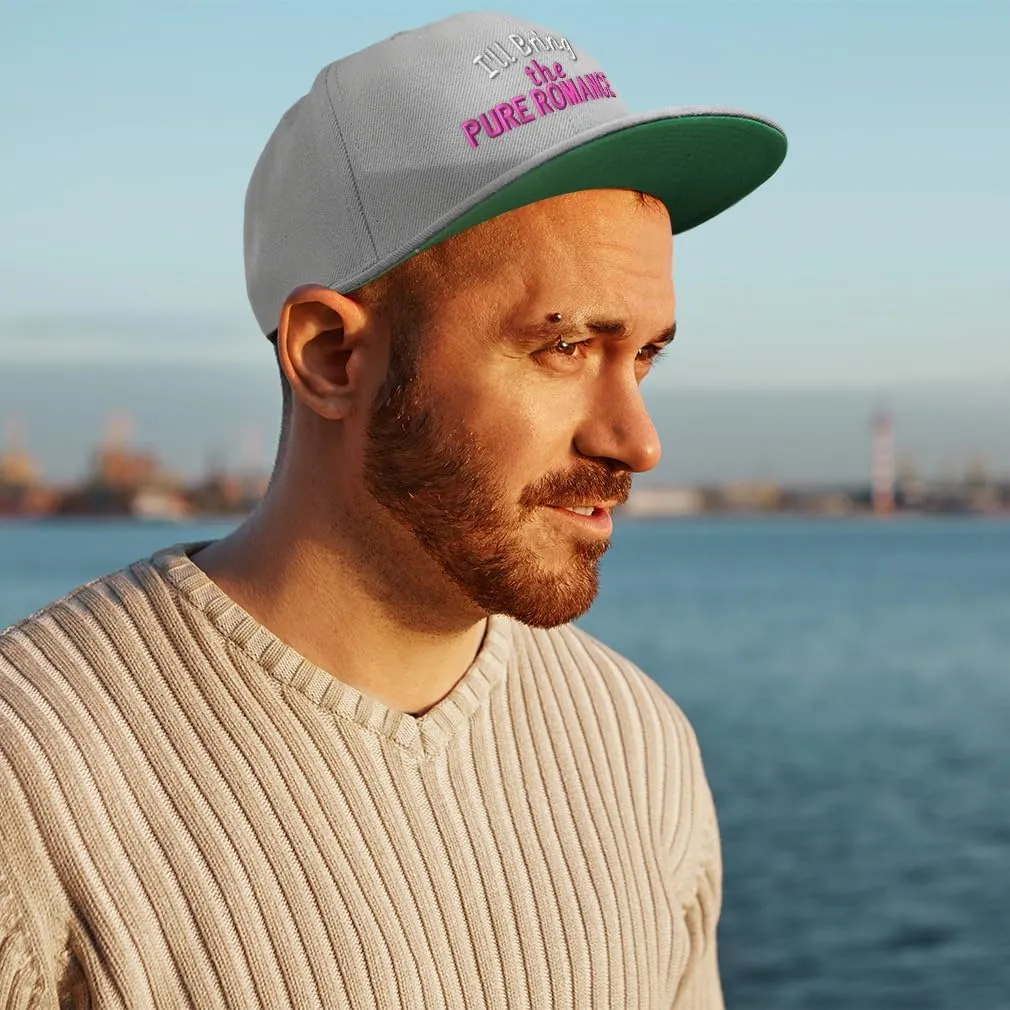 Snapback Hats for Men & Women I'll Bring The Pure Romance Acrylic Flat Bill Baseball Cap