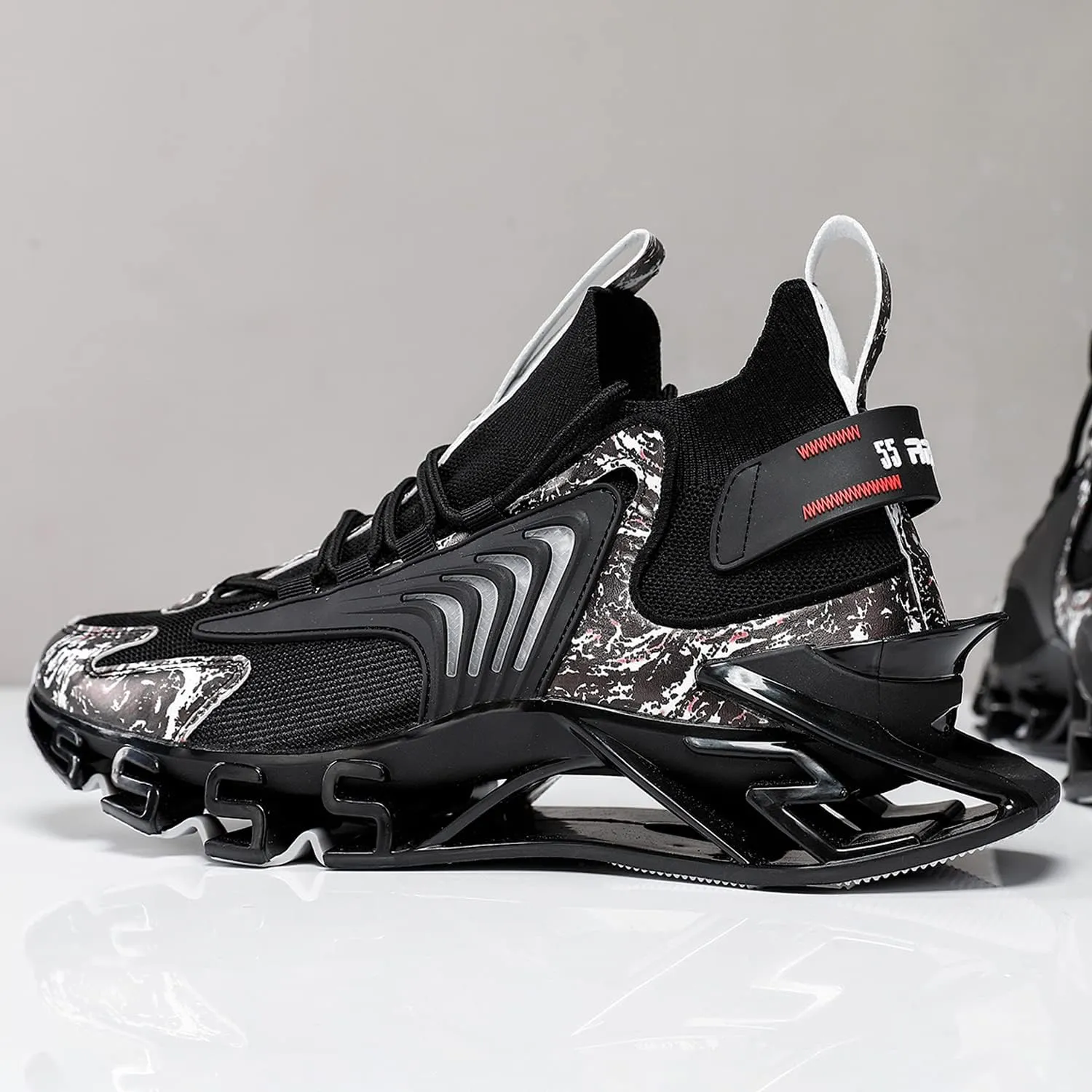 Sneakers Shoes for Men Running Shoe Mens Trail Fashion Sport Man Athletic Men's Basketball Walking Casual Hiking Male Black White Blue Size Runner Breathable Women Boys Kids