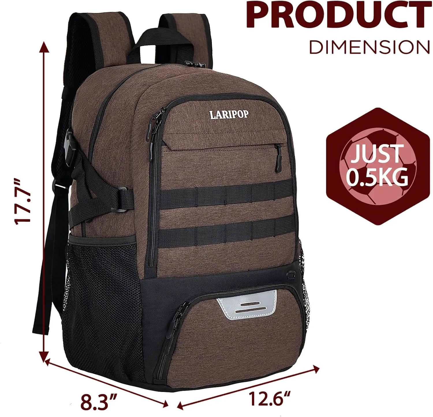 Soccer Backpack,Basketball Backpack for Basketball Accessories Training Equipment Fits Volleyball,Soccer,Sports Gifts