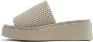 Soda “Farley” ~ Women Open Square Toe Elastic Upper Platform Slide Sandal