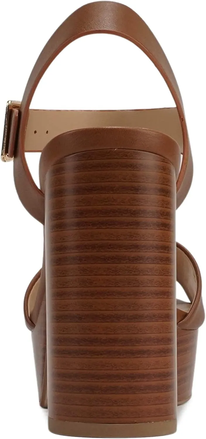 Soda “OPTIONS” ~ Women Open Square Toe Single Band Ankle Strap Buckle Platform High Heel Sandal