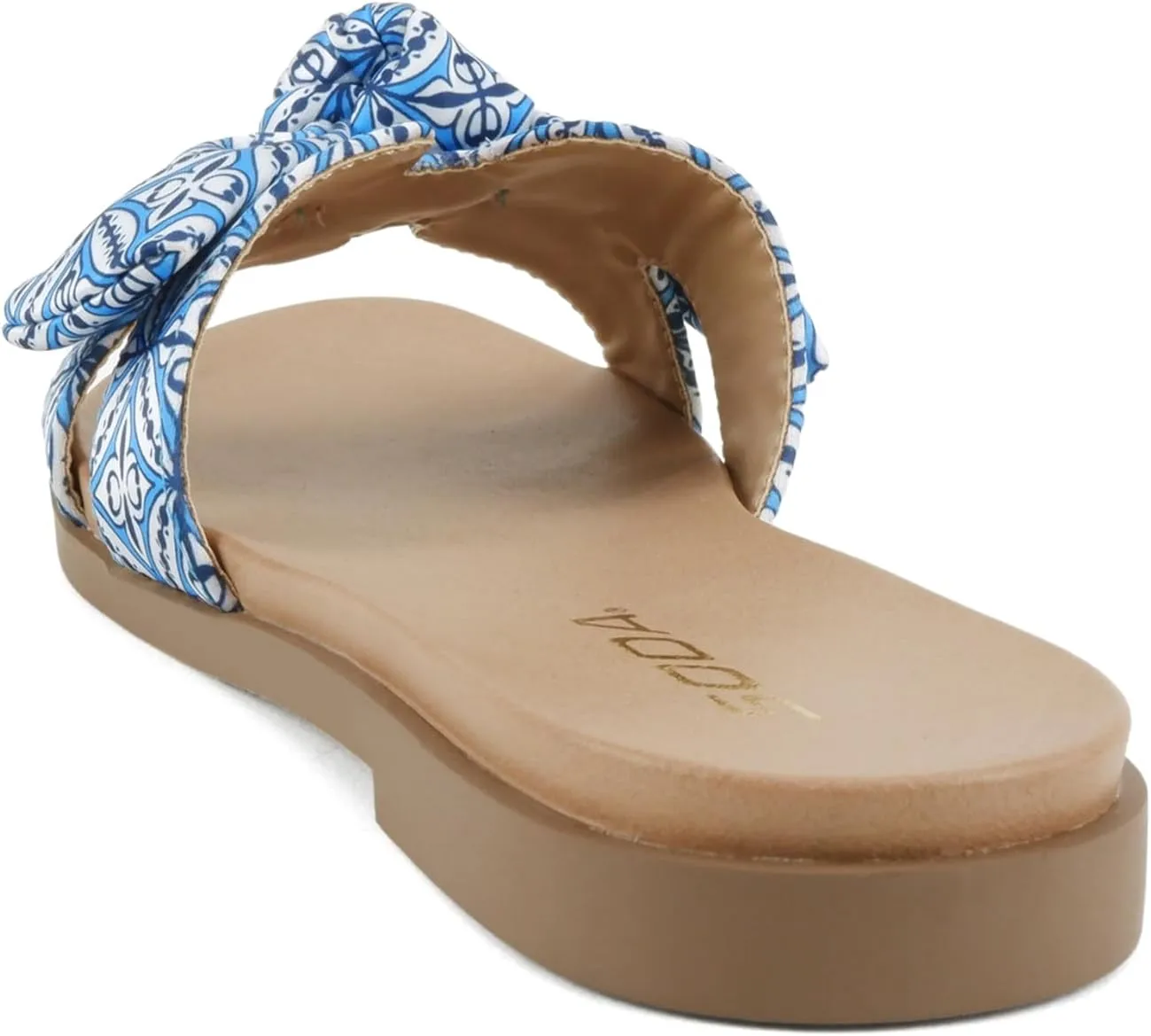 Soda Writer ~ Women Round Toe H-Band Bow Slide Sandals