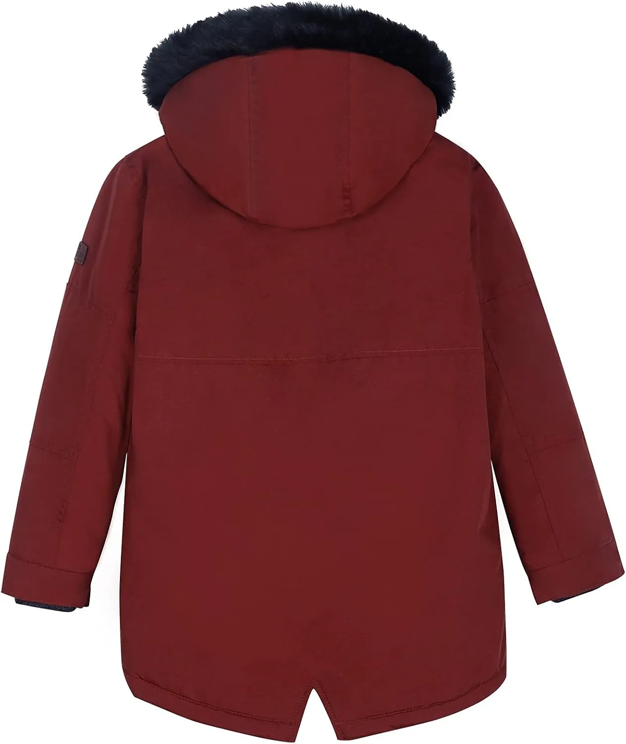 SOLOCOTE Boys Winter Coats Kids Winter Jacket Warm Thick Heavyweight Tough Long Windproof Outwear with Hood