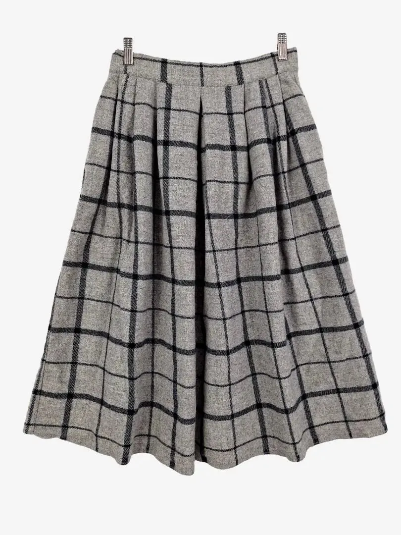 Sportscraft Cozy Wool Pleated Skirt Size 14