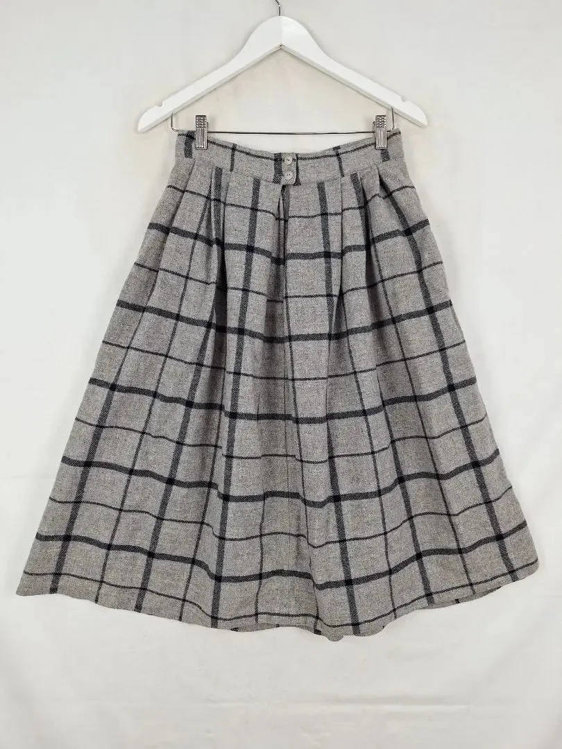 Sportscraft Cozy Wool Pleated Skirt Size 14