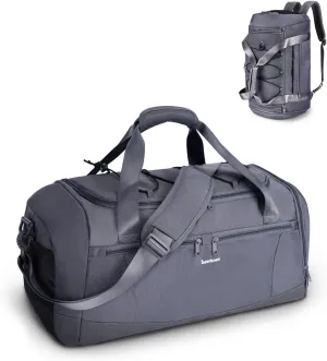 sportsnew Gym Bag for Men Women with Shoe Compartment,Overnight Bag Backpack with Wet Pocket,38L Travel Duffel with 15.6" Laptop Pocket and Trolley Sleeve for Travel,Workout,Patent Pending