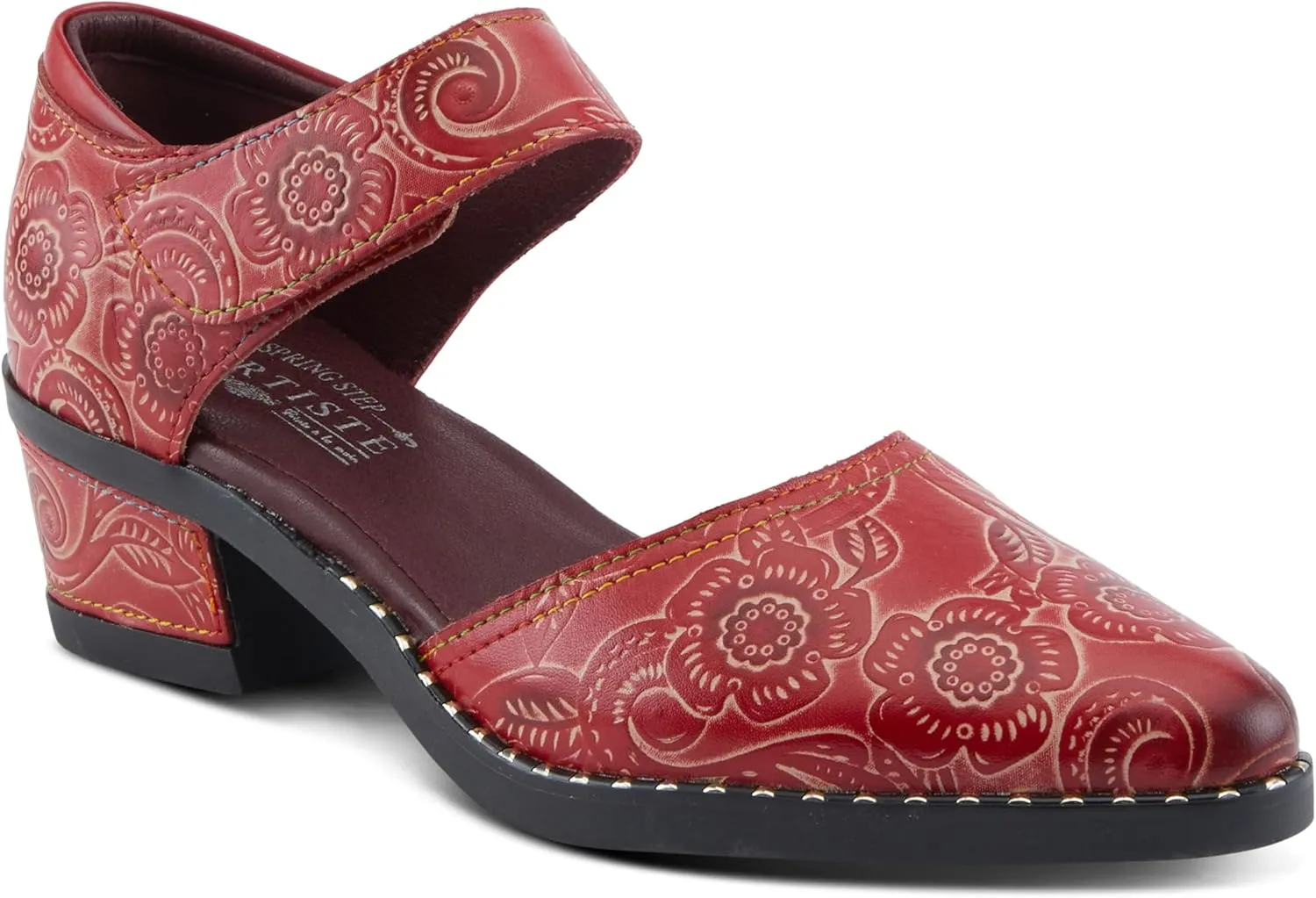 Spring Step L'Artiste Jazzberry Women's Western Shoe - Handpainted Flowers, Feminine Look, Versatile Footwear