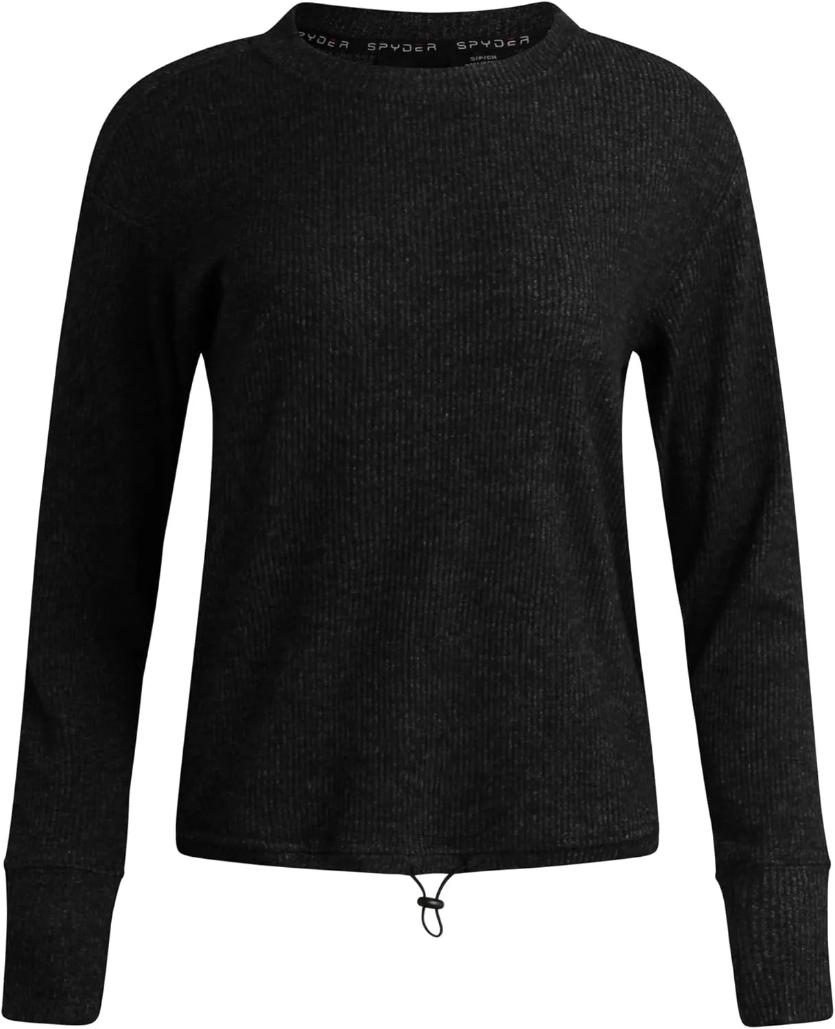 Spyder Women's Crewneck Fleece Sweatshirt - Cozy Ribbed Pullover Sweater with Adjustable Cinched Bottom and Thumbhole (S-XL)