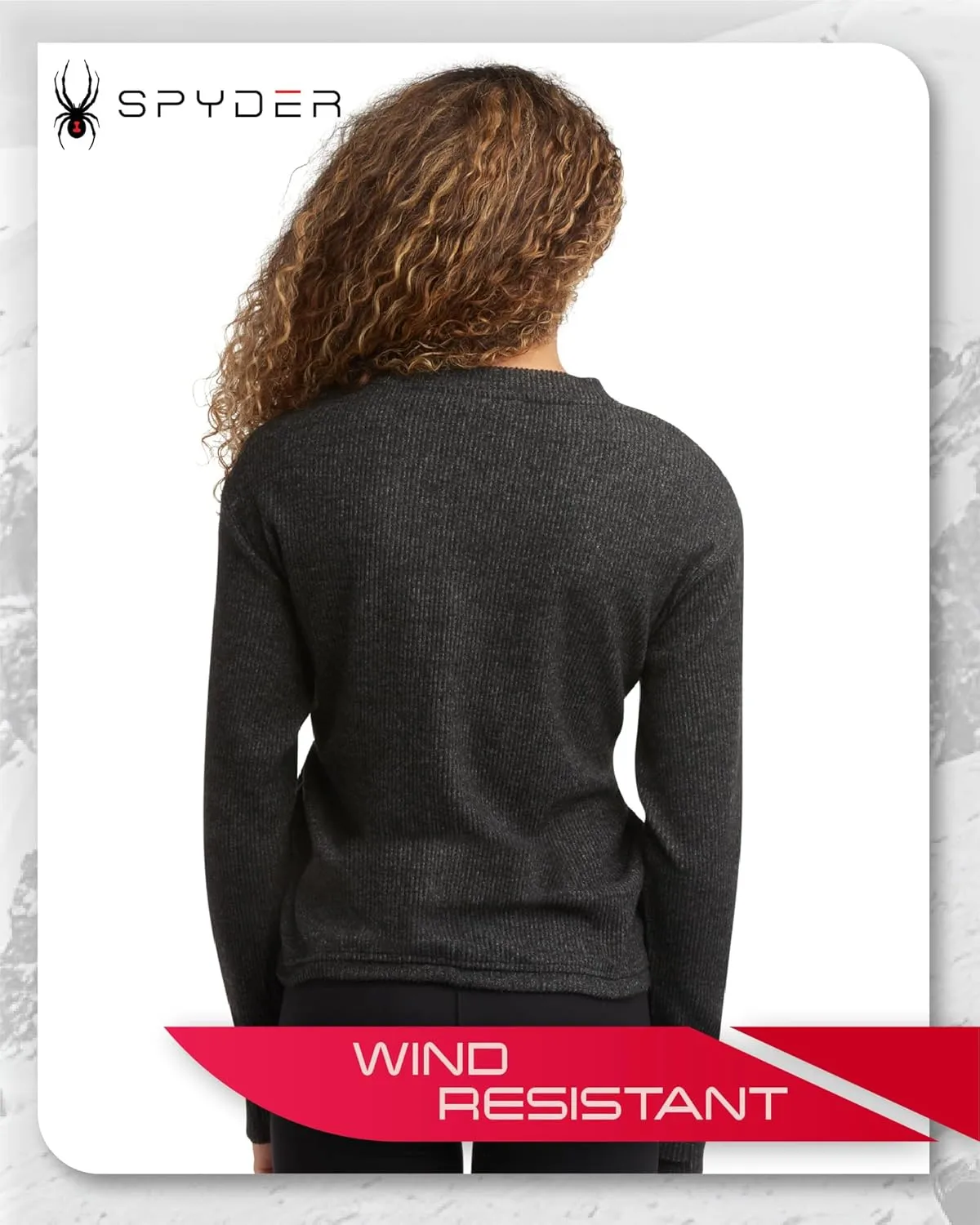 Spyder Women's Crewneck Fleece Sweatshirt - Cozy Ribbed Pullover Sweater with Adjustable Cinched Bottom and Thumbhole (S-XL)