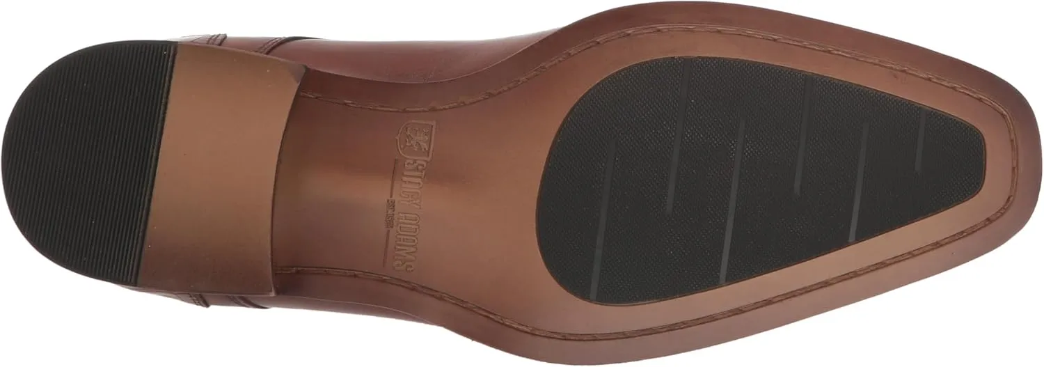 STACY ADAMS Men's Pierson Cap Toe Double Monk Strap Loafer