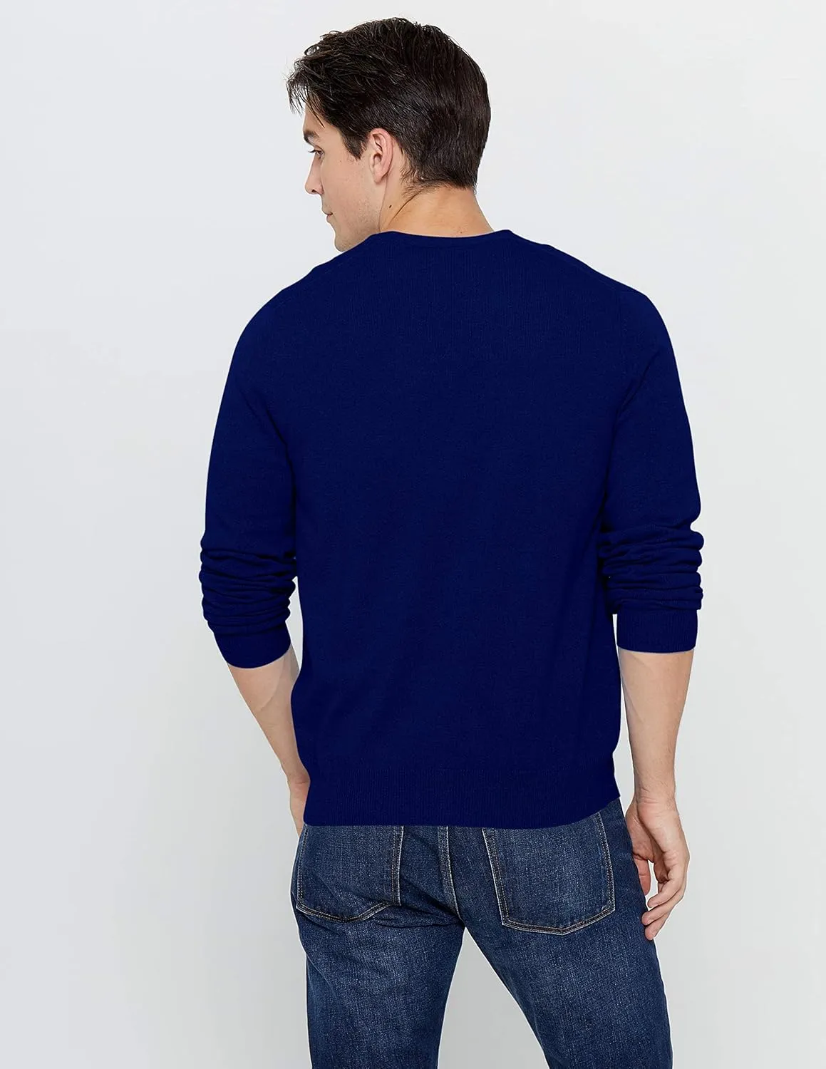 State Cashmere Men's 100% Pure Cashmere Button Front Long Sleeve Cardigan Sweater