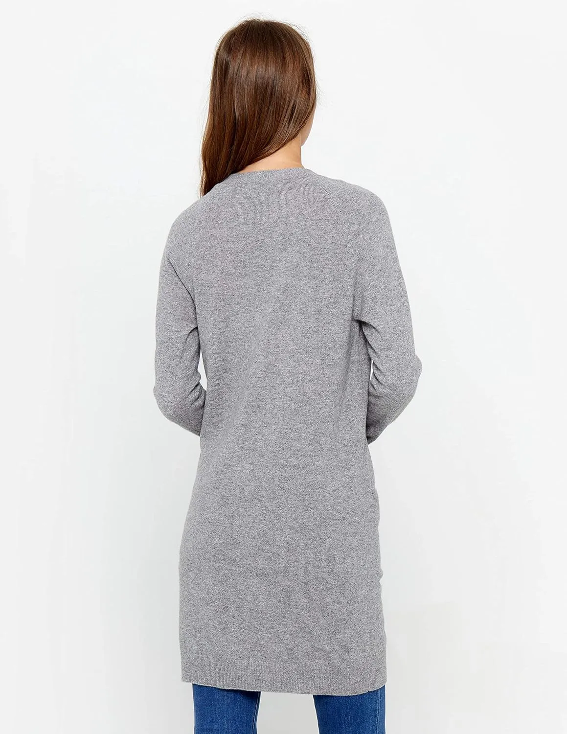 State Cashmere Women's Button Front Cardigan 100% Pure Cashmere V Neck Fashion Sweater Dress with Pockets