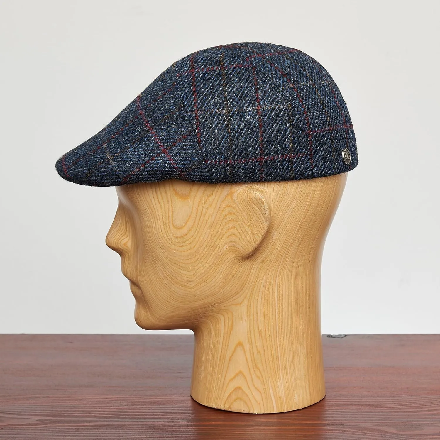 Sterkowski Ivy Five Scally Cap | Harris Tweed Flat Cap for Men and Women | Warm 5 Panels Newsboy Cap
