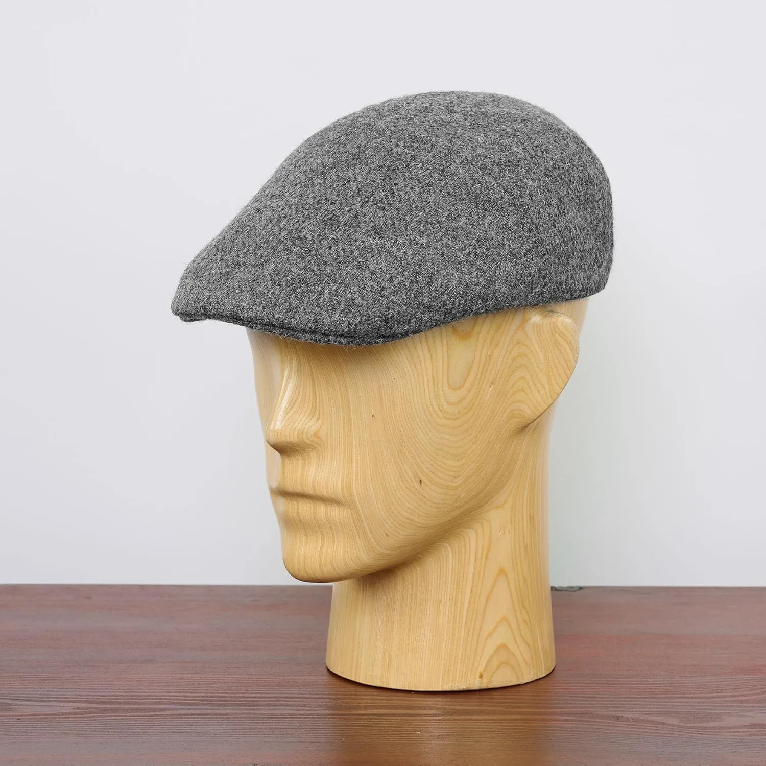 Sterkowski Ivy Five Scally Cap | Harris Tweed Flat Cap for Men and Women | Warm 5 Panels Newsboy Cap