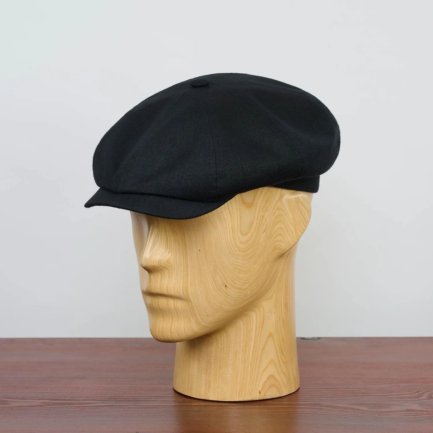 Sterkowski Rowdy Flat Cap for Men and Women | 100% Linen Newsboy Cap | Elegant 8 Panel Gatsby Cap