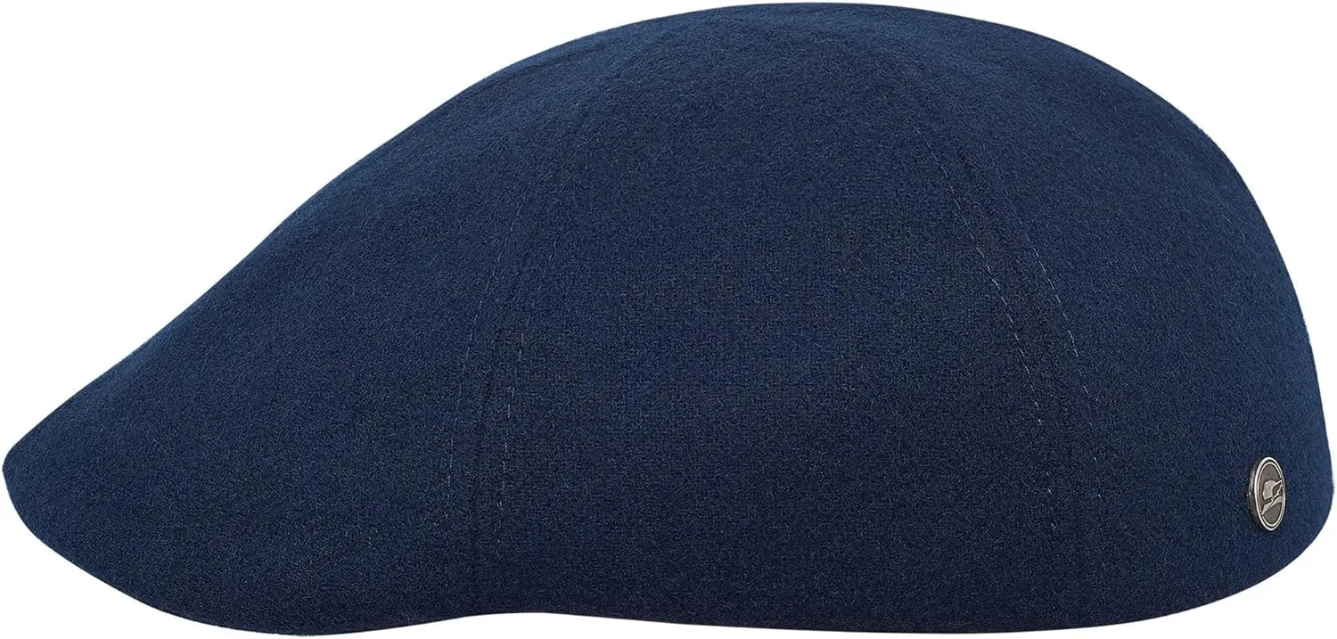 Sterkowski Rusty Duckbill Cap | Wool Flat Cap for Men and Women | Warm 6 Panels Scally Cap
