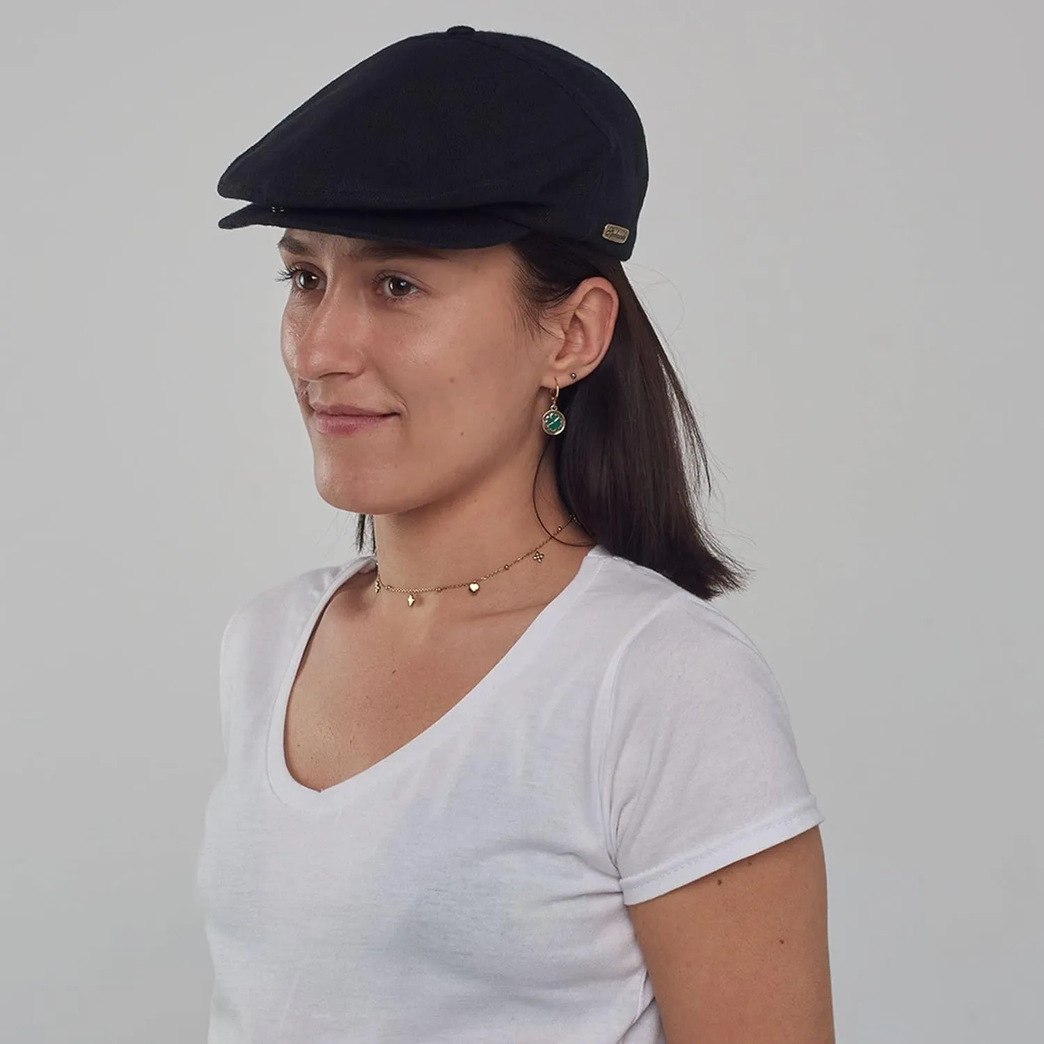 Sterkowski Swede Cap | 100% Linen Flat Cap For Men and Women | Super Airy 5 Panels Summer Cap without Lining