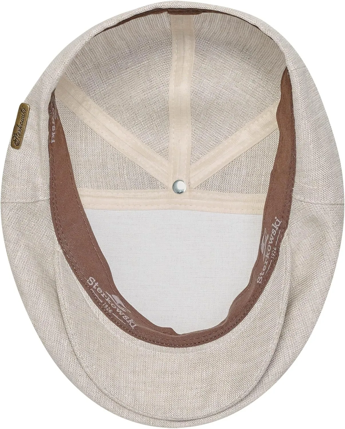 Sterkowski Swede Cap | 100% Linen Flat Cap For Men and Women | Super Airy 5 Panels Summer Cap without Lining