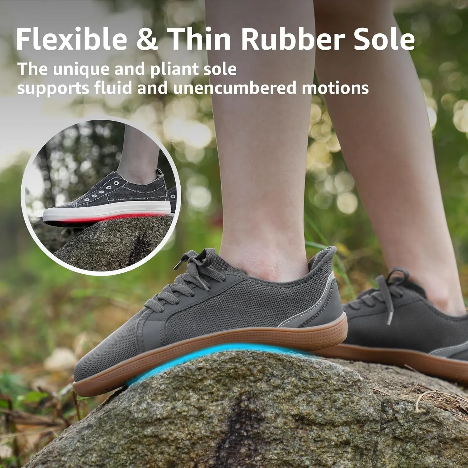 STQ Wide Toe Box Barefoot Shoes Women Zero Drop Minimalist Walking Tennis Sneakers Athletic Crossfit Workout Gym Training Grounded Shoes