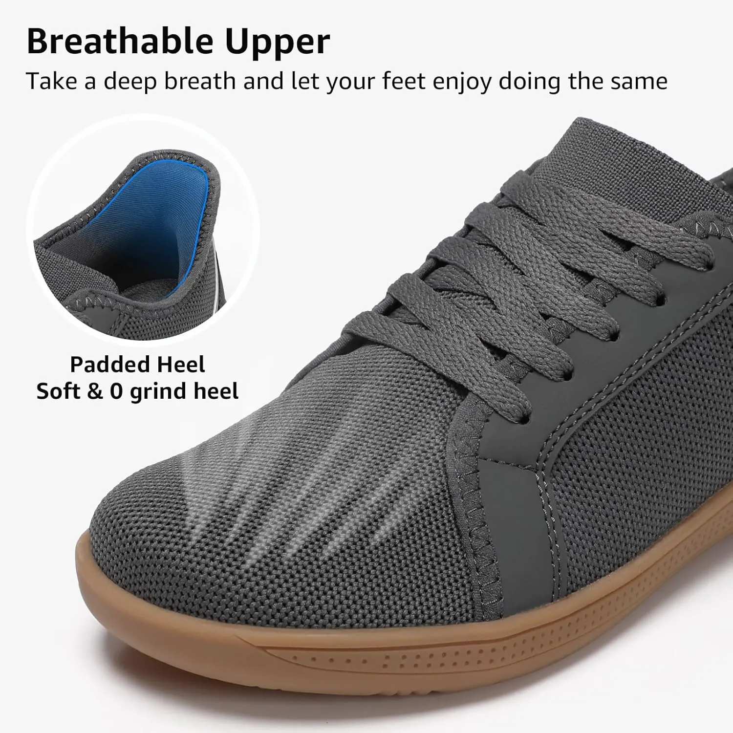 STQ Wide Toe Box Barefoot Shoes Women Zero Drop Minimalist Walking Tennis Sneakers Athletic Crossfit Workout Gym Training Grounded Shoes