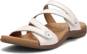 Taos Double U Premium Leather Women's Sandal - Stylish Adjustable Strap Design with Arch Support, Cooling Gel Padding for All-Day Enjoyment and Walking Comfort