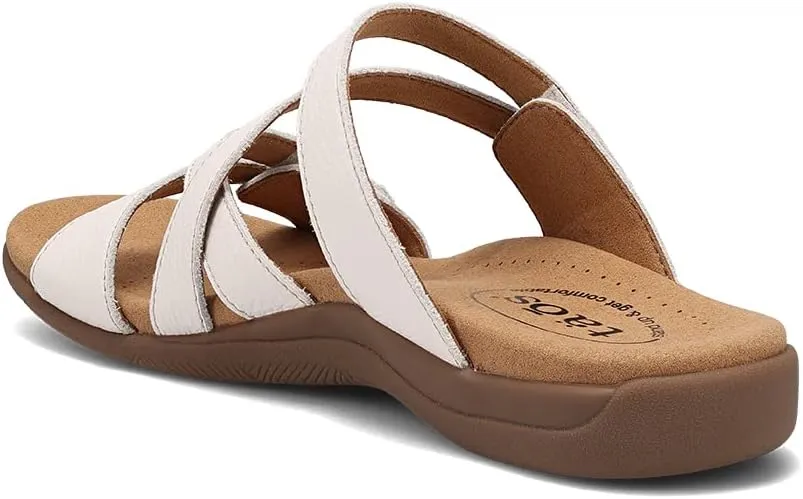 Taos Double U Premium Leather Women's Sandal - Stylish Adjustable Strap Design with Arch Support, Cooling Gel Padding for All-Day Enjoyment and Walking Comfort