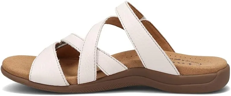 Taos Double U Premium Leather Women's Sandal - Stylish Adjustable Strap Design with Arch Support, Cooling Gel Padding for All-Day Enjoyment and Walking Comfort