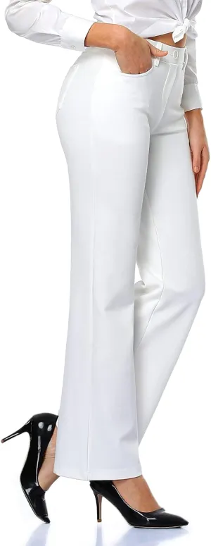 Tapata Women's 28''/30''/32''/34'' Stretchy Bootcut Dress Pants with Pockets Tall, Petite, Regular for Office Work Business