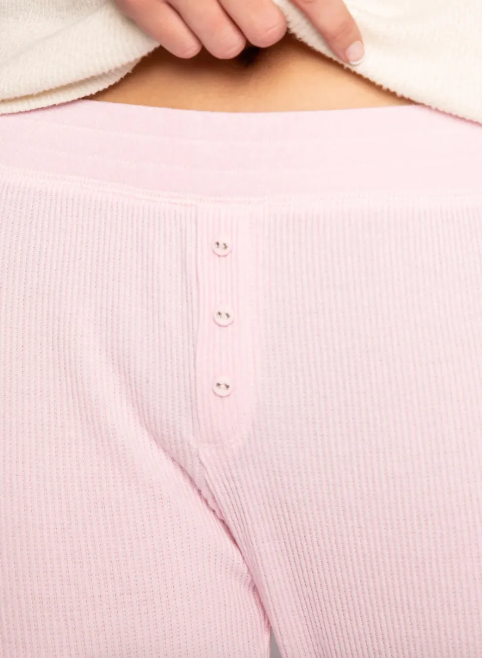 Textured Essentials Jammie Pant - Pastel Pink