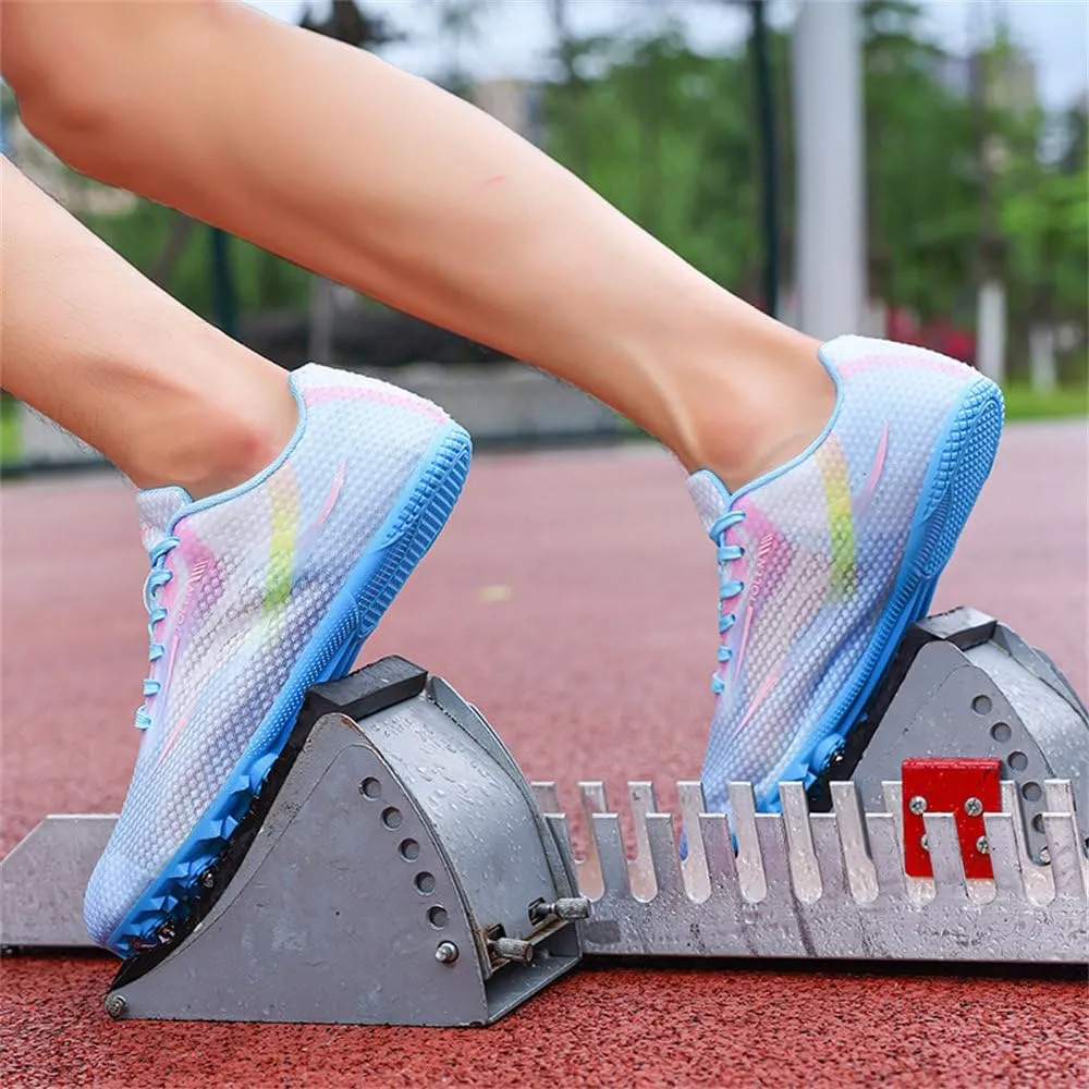 Track and Field Shoes Spikes for Men and Women Long-Distance Running Sports Shoes Sports Sprint Track and Field Competition Spikes for Boys and Girls
