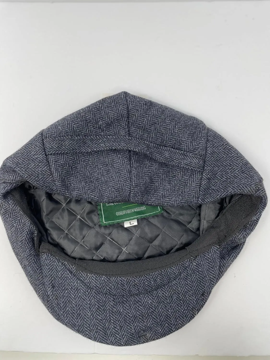 Traditional Men's Herringbone Irish Flat Cap, Tweed, Made in Ireland