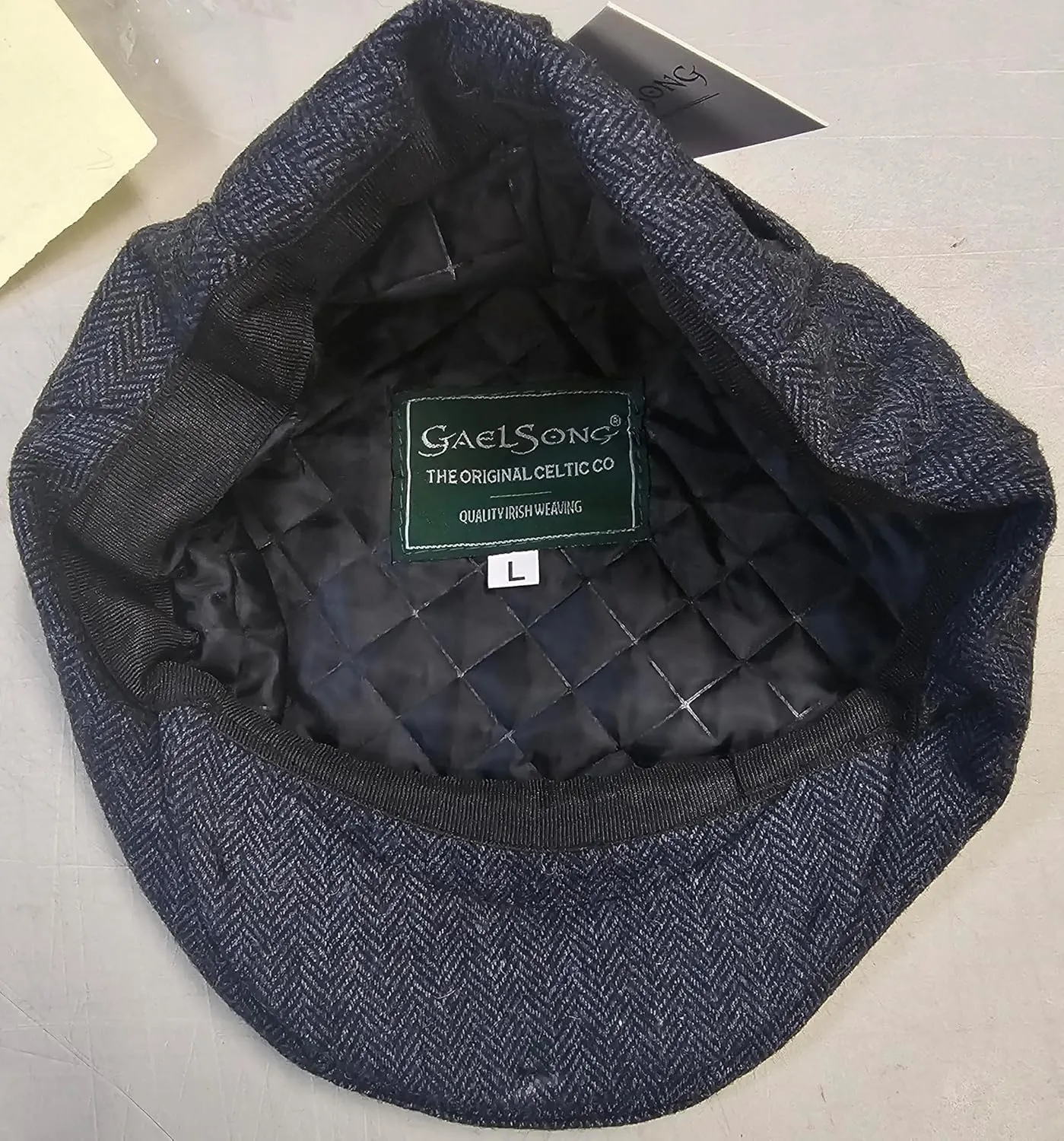Traditional Men's Herringbone Irish Flat Cap, Tweed, Made in Ireland