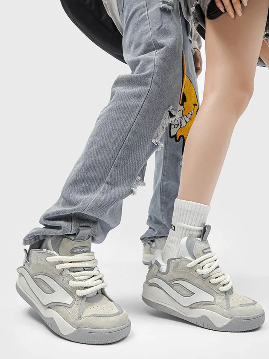 Trendy And Versatile Thick-Soled Board Shoes