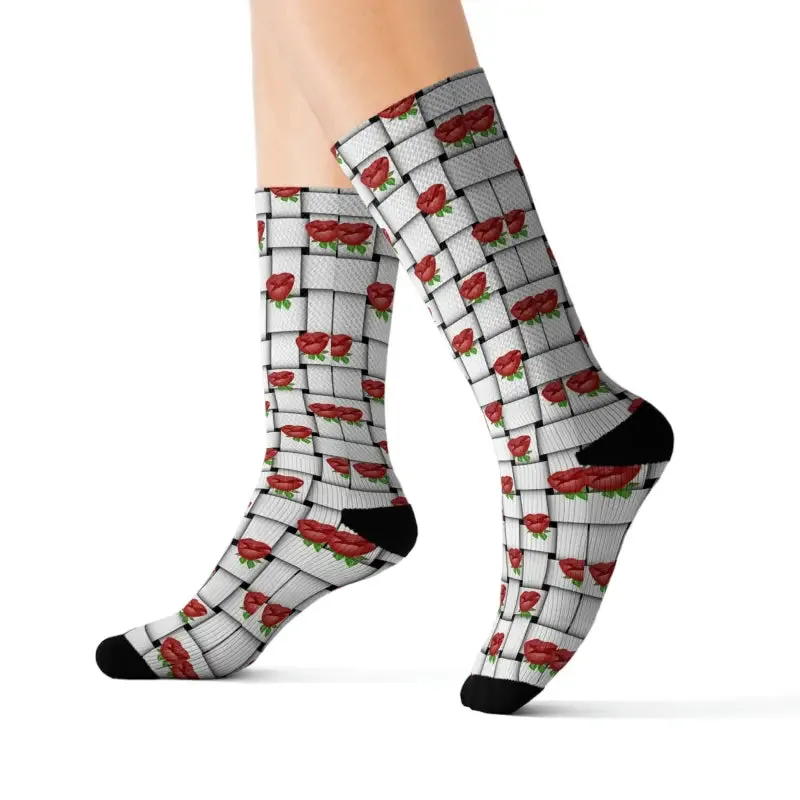 Trendy Fashion Weaved Pattern Socks
