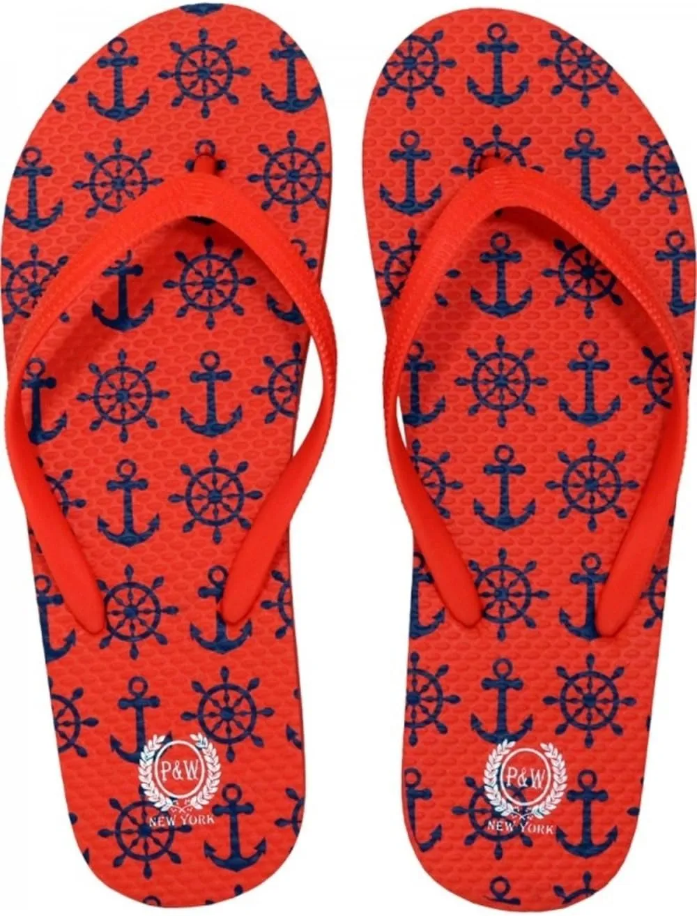 Trendy Nautical Sailboat Anchor Starfish Flip Flops Mermaid Thong Sandal Slipper
