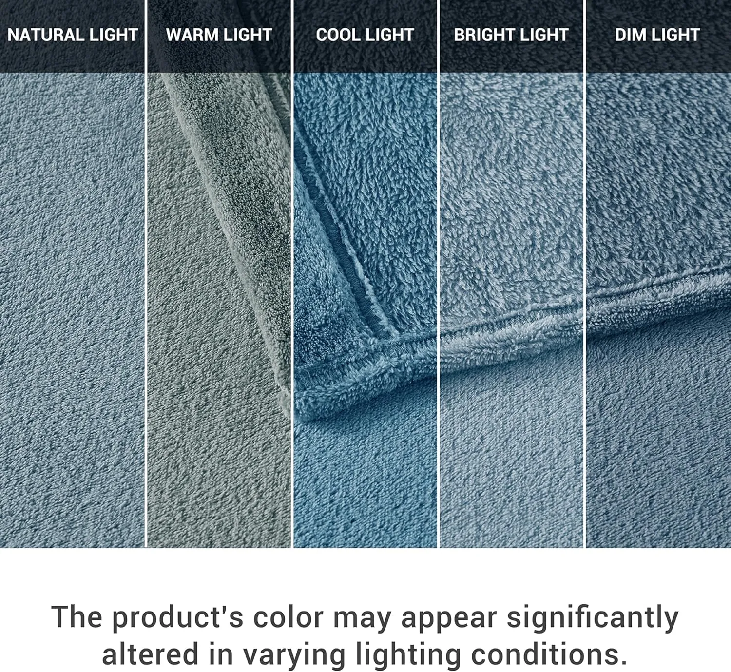 True North by Sleep Philosophy Plush Sheet Set King, Solid Color, Warm & Soft Bedding King Size Sheets, Fitted Pocket Fits Up to 16" Mattress, Soloft, King, Blue, 4 Piece